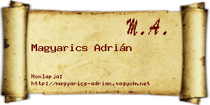 Magyarics Adrián névjegykártya