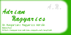 adrian magyarics business card